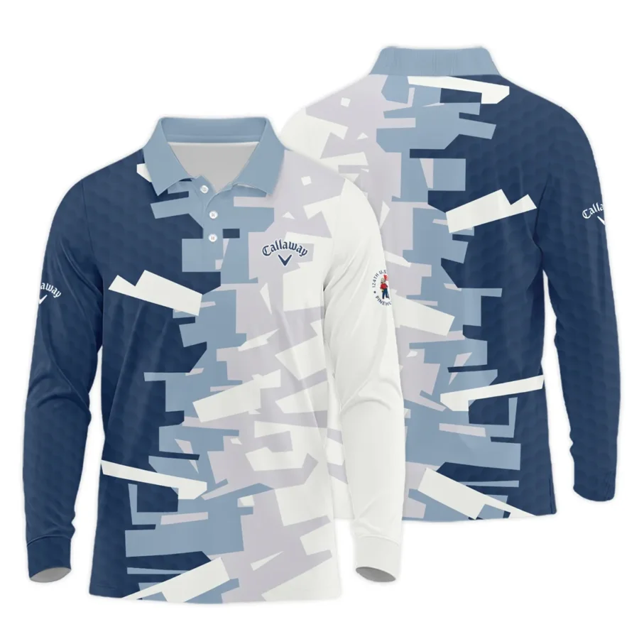 Golf Abstract Pattern 124th U.S. Open Pinehurst Callaway Long Polo Shirt Style Classic