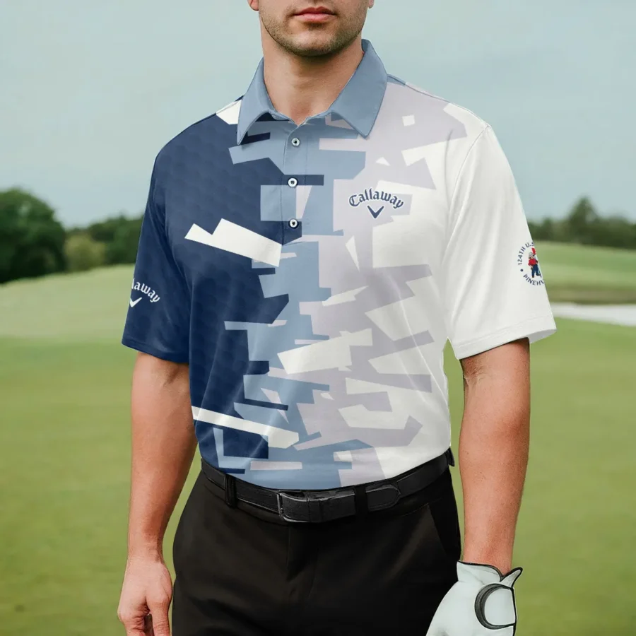 Golf Abstract Pattern 124th U.S. Open Pinehurst Callaway Polo Shirt Style Classic