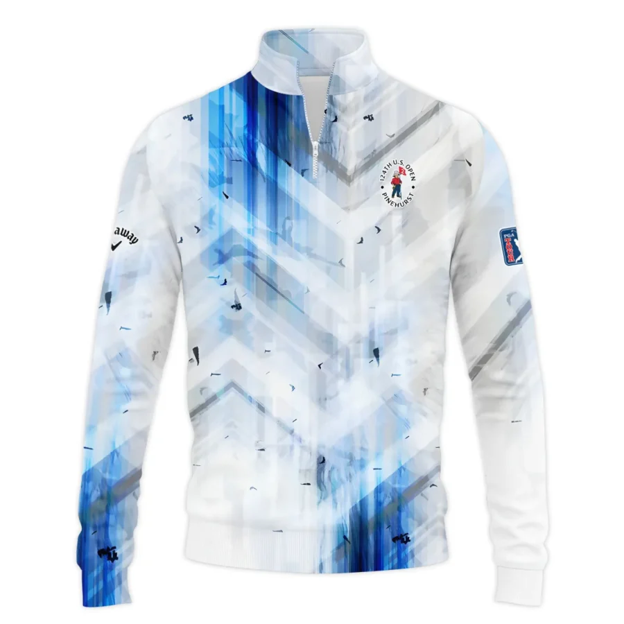 Golf Abstract Pattern 124th U.S. Open Pinehurst Callaway Quarter-Zip Jacket Style Classic