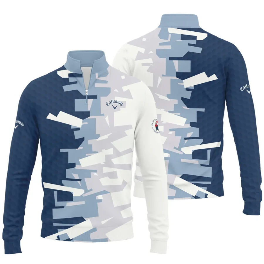 Golf Abstract Pattern 124th U.S. Open Pinehurst Callaway Quarter-Zip Jacket Style Classic