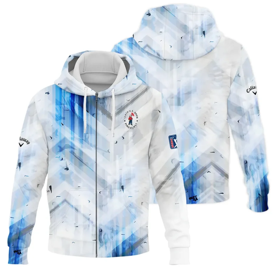 Golf Abstract Pattern 124th U.S. Open Pinehurst Callaway Zipper Hoodie Shirt Style Classic