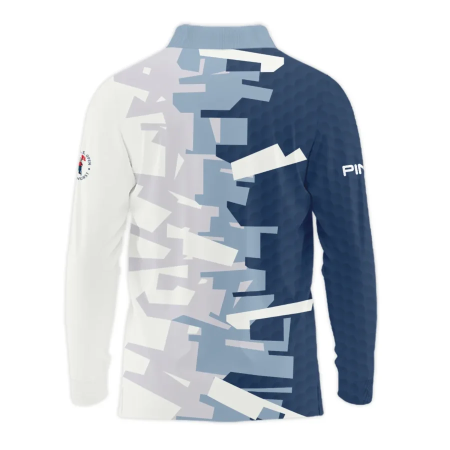 Golf Abstract Pattern 124th U.S. Open Pinehurst Ping Long Polo Shirt Style Classic