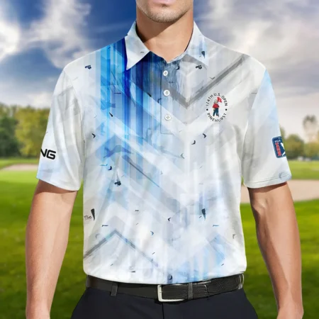 Golf Abstract Pattern 124th U.S. Open Pinehurst Ping Polo Shirt Style Classic