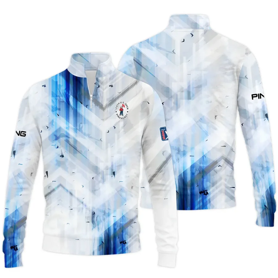 Golf Abstract Pattern 124th U.S. Open Pinehurst Ping Quarter-Zip Jacket Style Classic