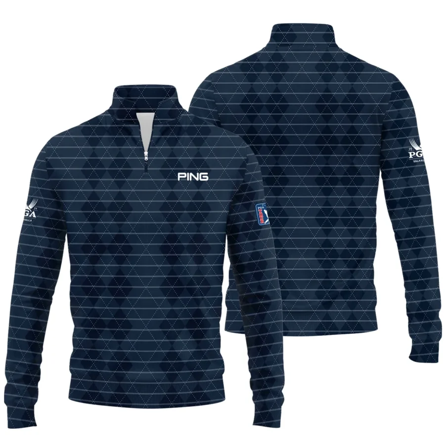 Golf Argyle Pattern 2024 PGA Championship Valhalla Ping Quarter-Zip Jacket Style Classic