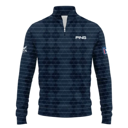 Golf Argyle Pattern 2024 PGA Championship Valhalla Ping Quarter-Zip Jacket Style Classic