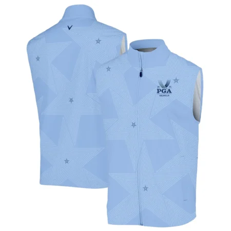 Golf Blue Color Star Pattern 2024 PGA Championship Valhalla Callaway Sleeveless Jacket Style Classic