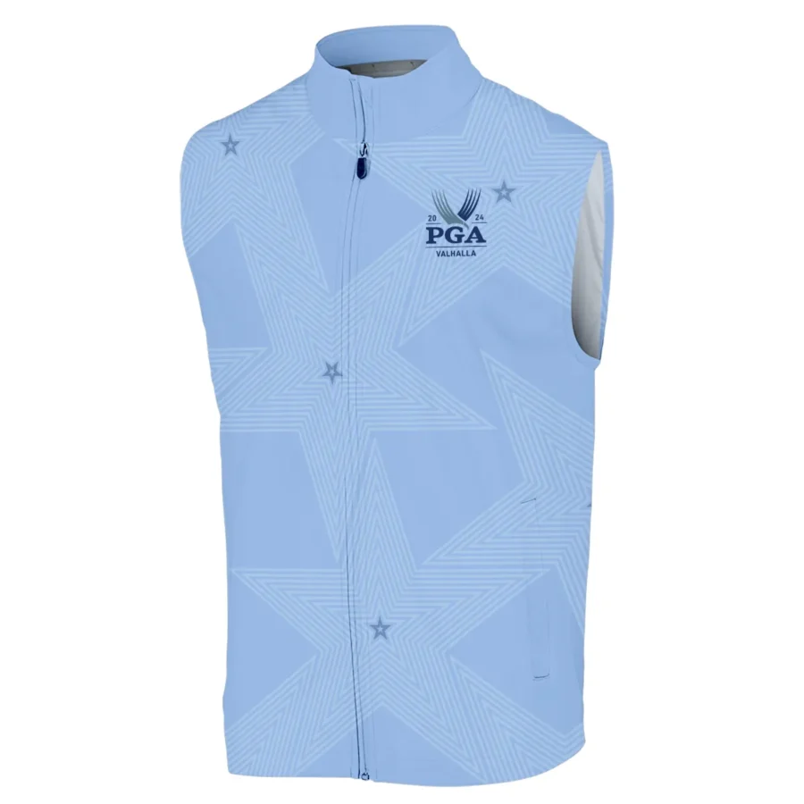 Golf Blue Color Star Pattern 2024 PGA Championship Valhalla Callaway Sleeveless Jacket Style Classic