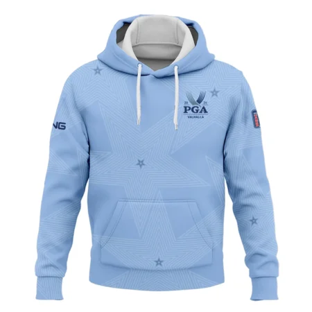 Golf Blue Color Star Pattern 2024 PGA Championship Valhalla Ping Hoodie Shirt Style Classic