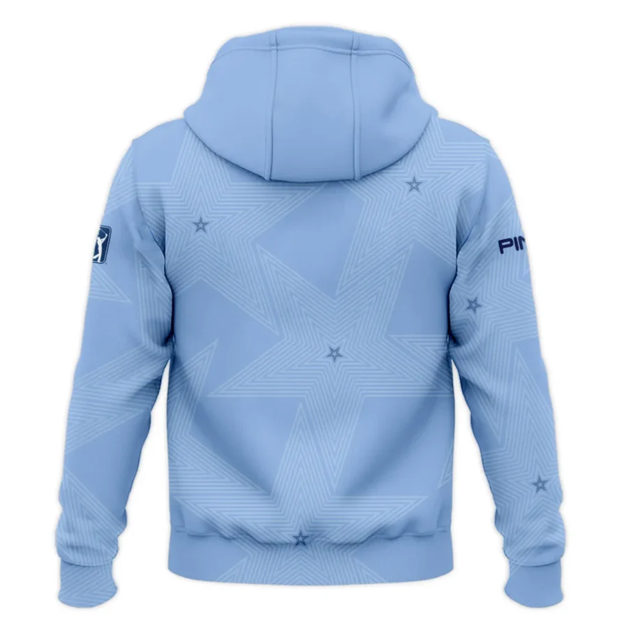 Golf Blue Color Star Pattern 2024 PGA Championship Valhalla Ping Hoodie Shirt Style Classic