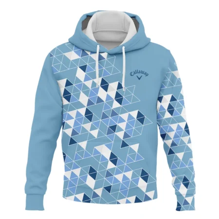 Golf Blue Geometric Mosaic Pattern 2024 PGA Championship Valhalla Callaway Hoodie Shirt Style Classic