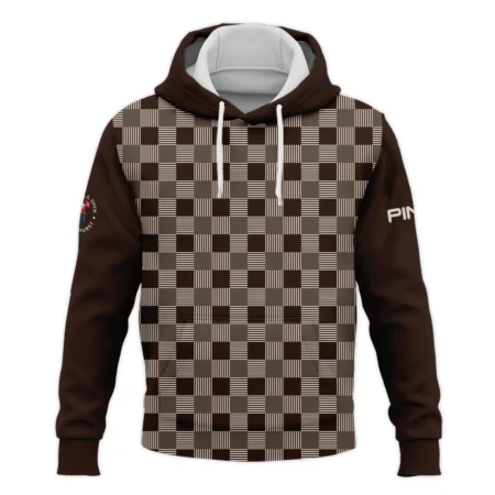 Golf Brown Square Pattern 124th U.S. Open Pinehurst Ping Hoodie Shirt Style Classic