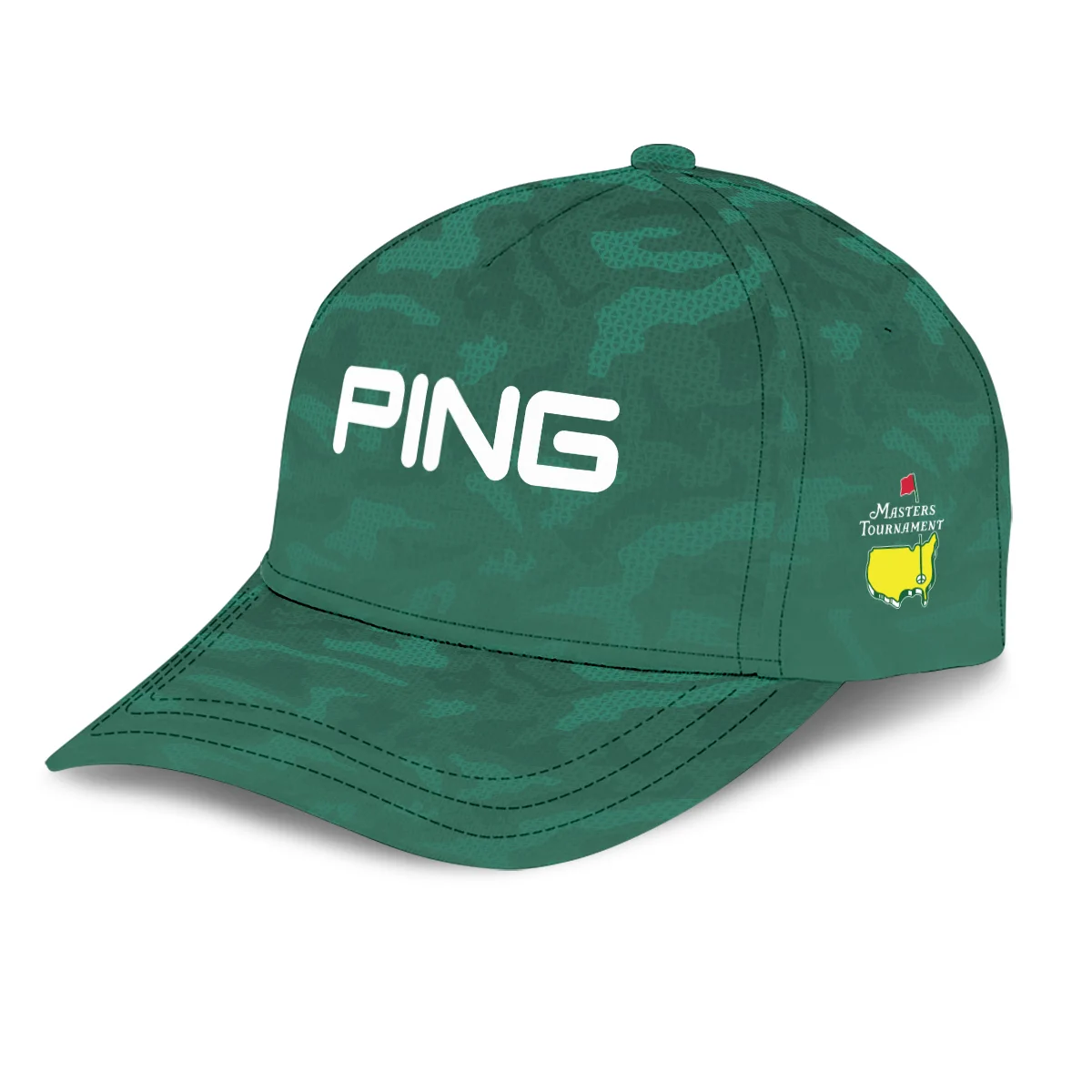 Golf Pattern White Green Callaway Masters Tournament Style Classic Golf All over Print Cap
