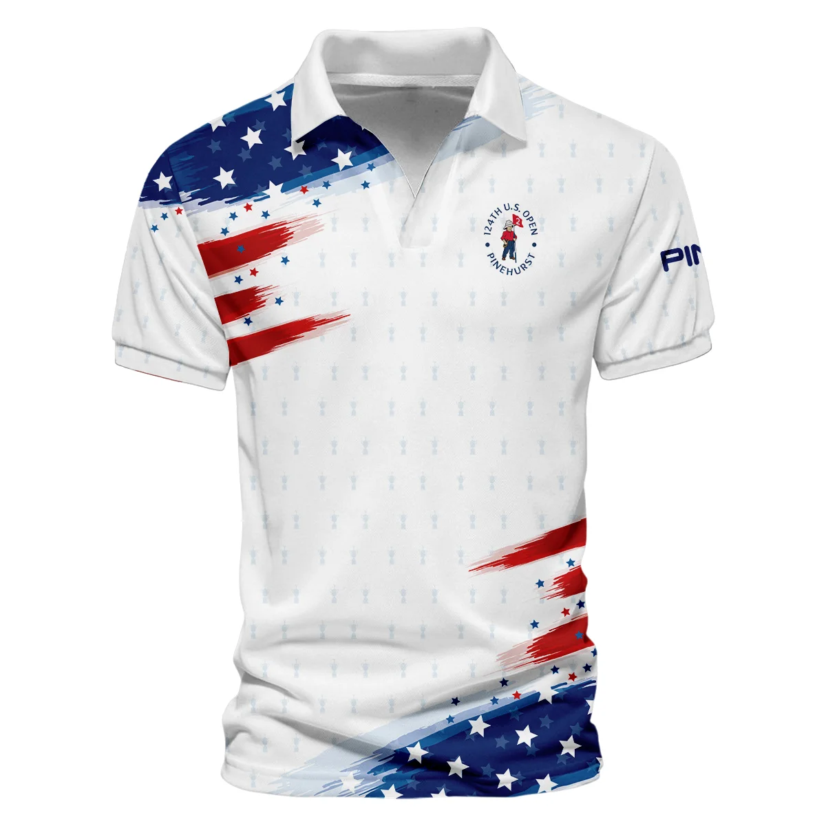 Golf Flag American 124th U.S. Open Pinehurst Ping Vneck Polo Shirt Style Classic Polo Shirt For Men