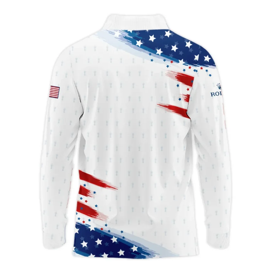 Golf Flag American Loves 124th U.S. Open Pinehurst Rolex Long Polo Shirt Style Classic