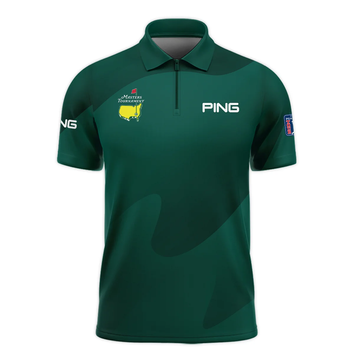 Golf For Sublimation Sport Green Masters Tournament Ping Zipper Polo Shirt Style Classic Zipper Polo Shirt For Men