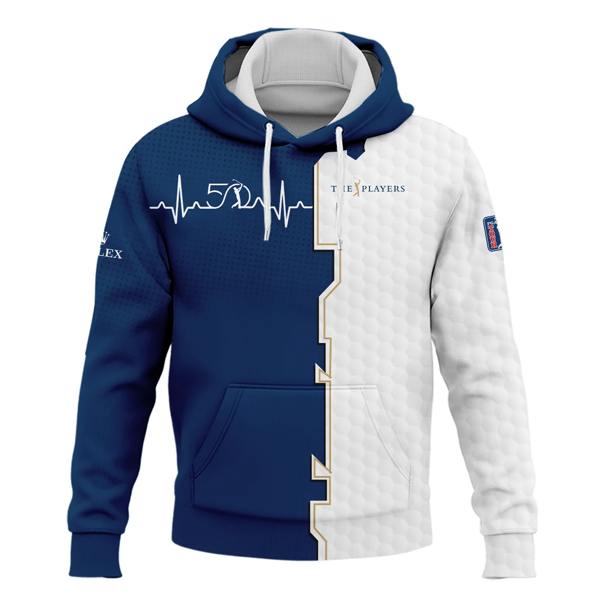 Golf Heart Beat Navy Blue THE PLAYERS Championship Rolex Hoodie Shirt Style Classic Hoodie Shirt