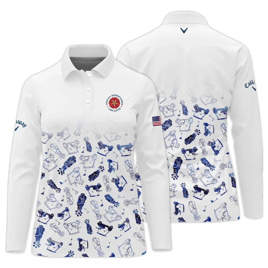 Golf Icon Abstract Pattern 79th U.S. Women’s Open Lancaster Callaway Long Polo Shirt