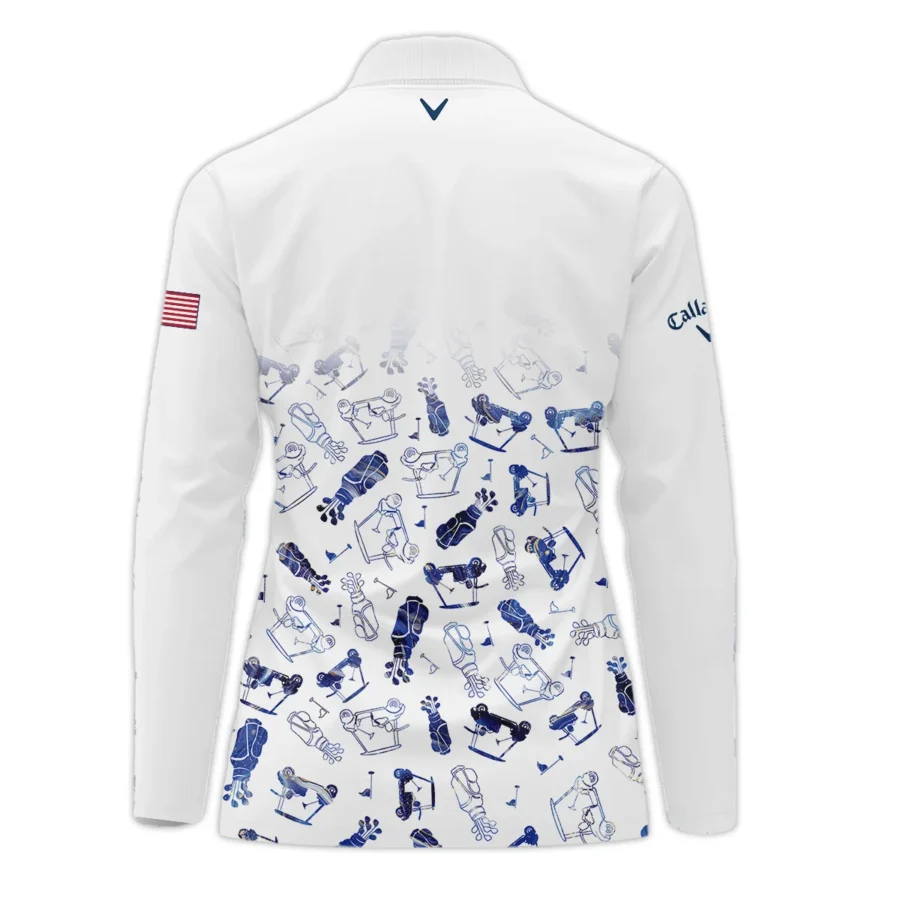 Golf Icon Abstract Pattern 79th U.S. Women’s Open Lancaster Callaway Long Polo Shirt