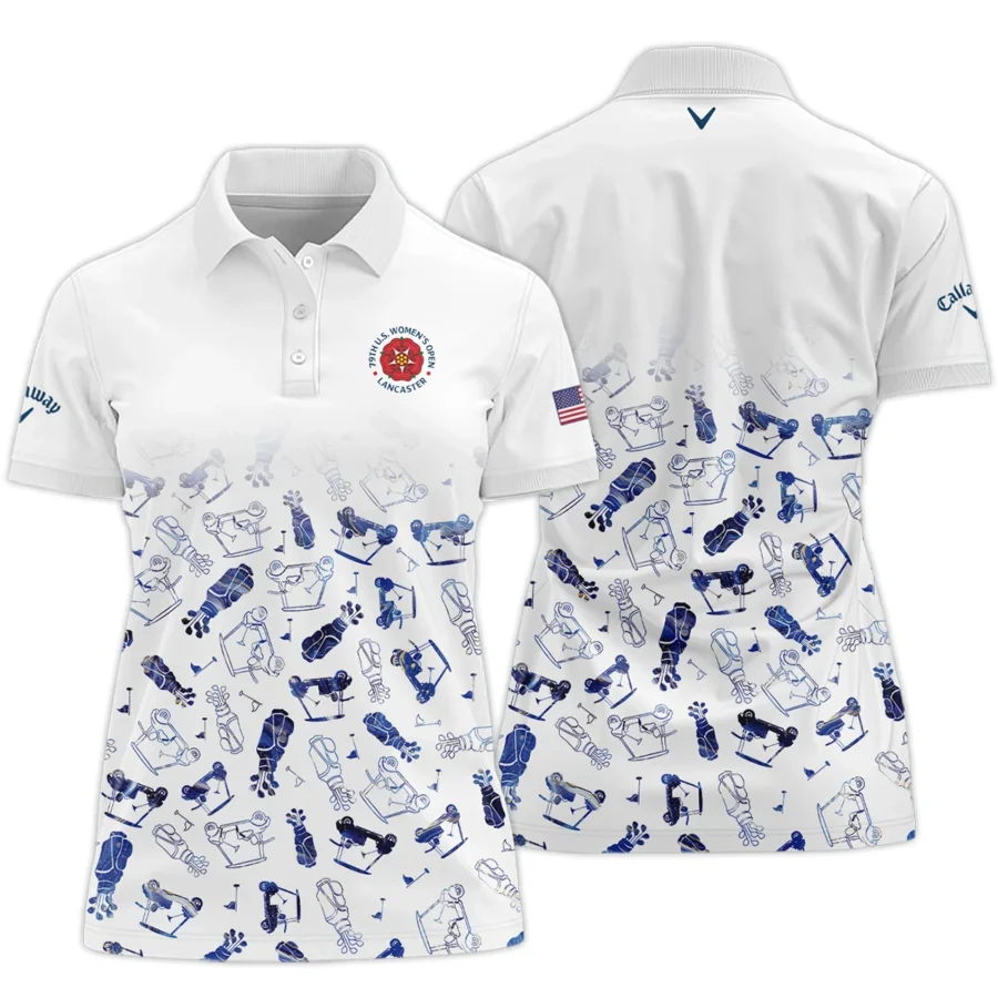 Golf Icon Abstract Pattern 79th U.S. Women’s Open Lancaster Callaway Short Polo Shirt