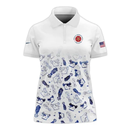 Golf Icon Abstract Pattern 79th U.S. Women’s Open Lancaster Nike Zipper Sleeveless Polo Shirt