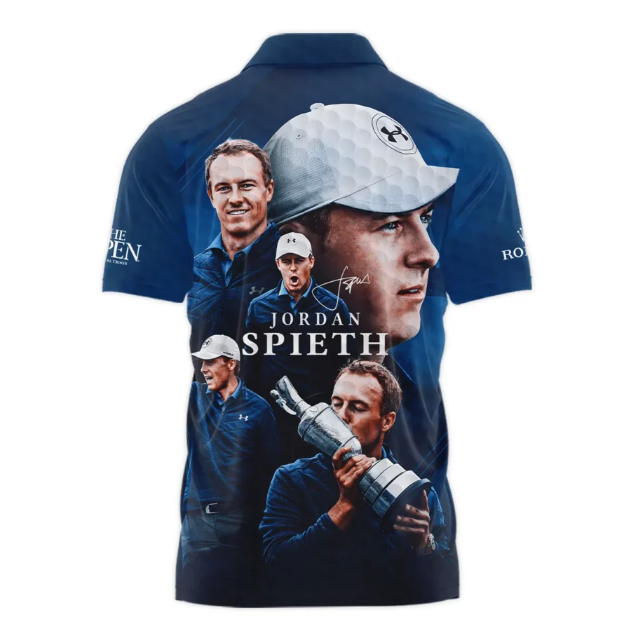 Golf Jordan Spieth Fans Loves 152nd The Open Championship Rolex Zipper Polo Shirt Style Classic