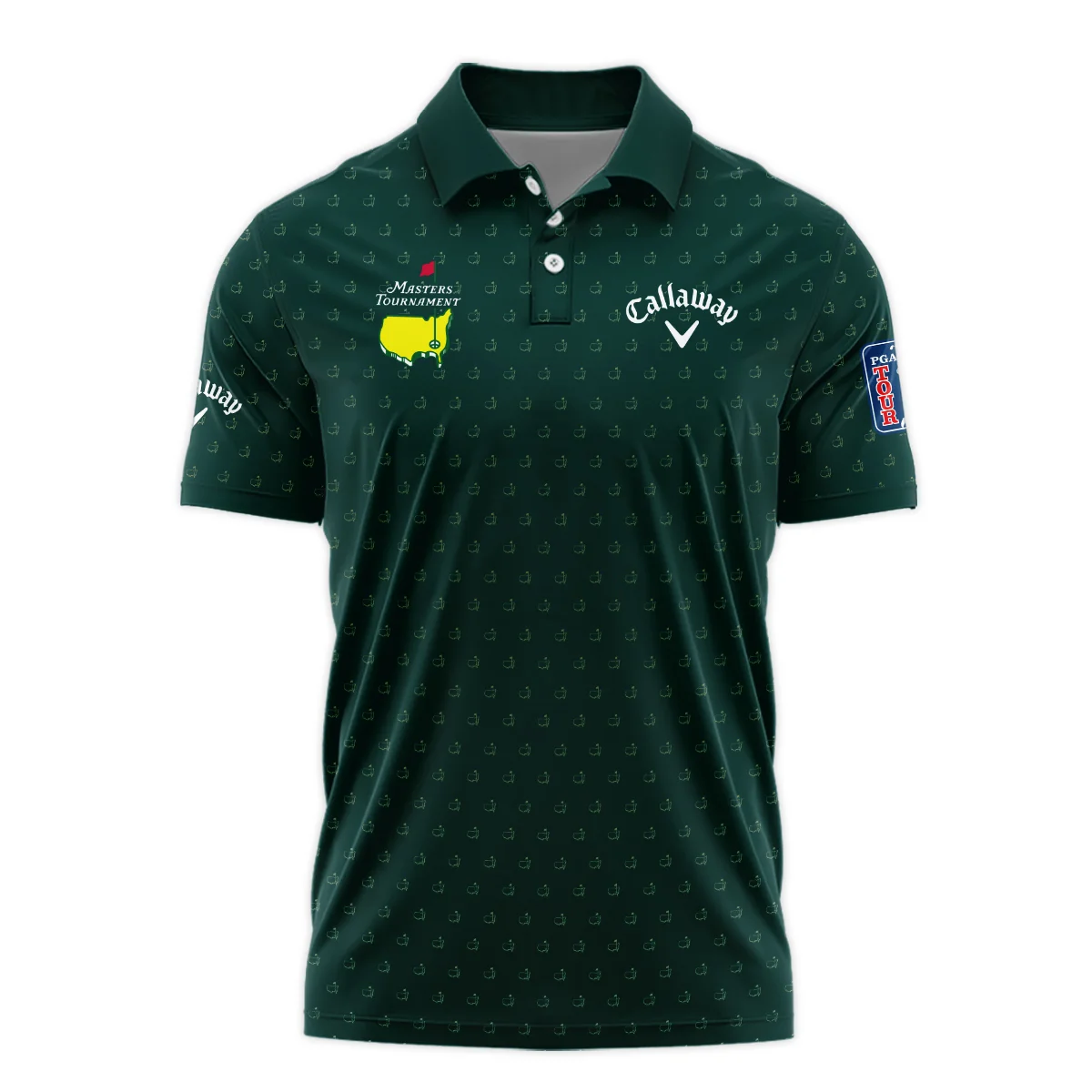 Golf Masters Tournament Callaway Polo Shirt Logo Pattern Gold Green Golf Sports All Over Print Polo Shirt For Men