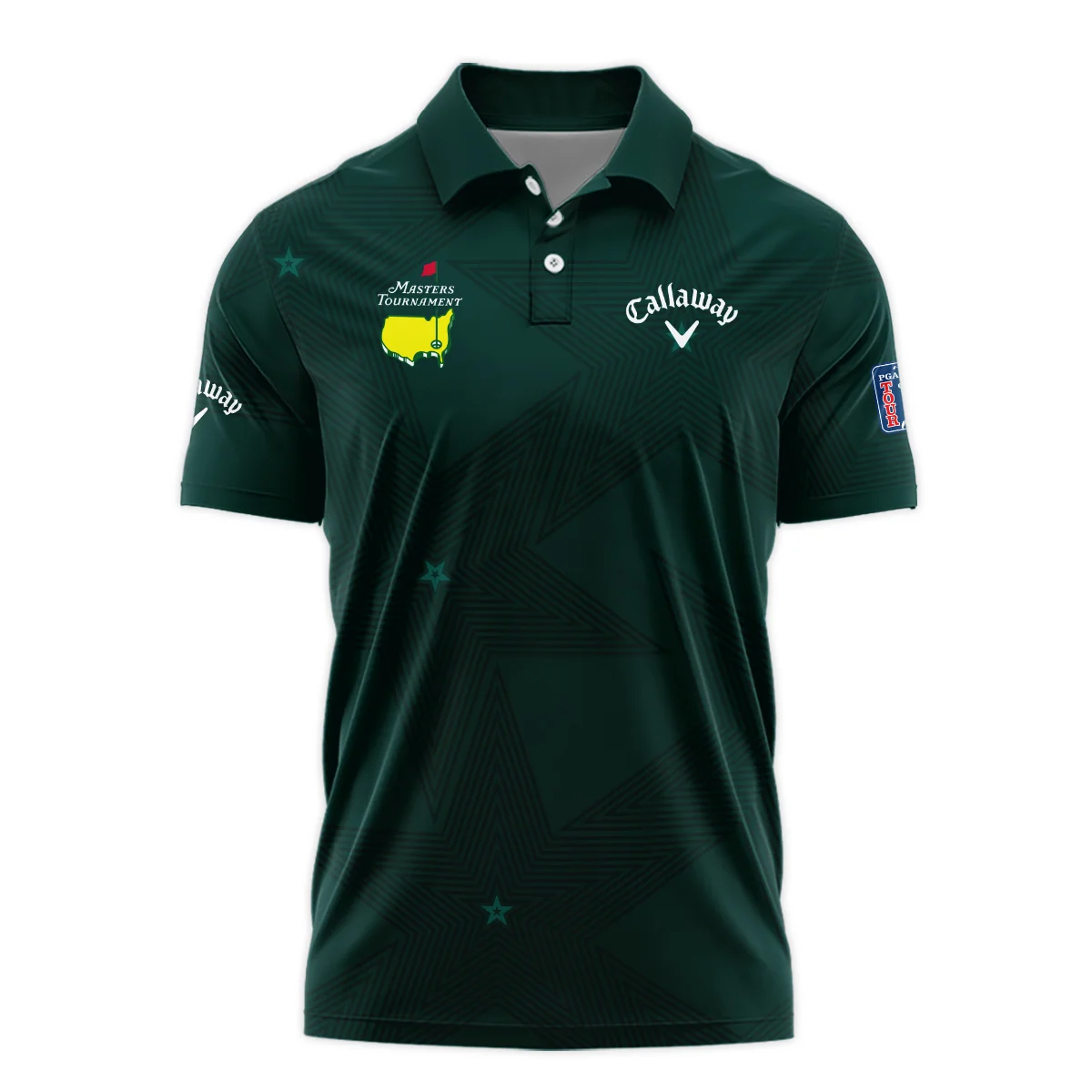 Golf Masters Tournament Callaway Hawaiian Shirt Stars Dark Green Golf Sports All Over Print Oversized Hawaiian Shirt