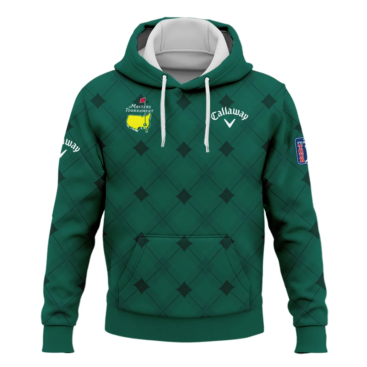 Golf Masters Tournament Green Argyle Pattern Callaway Hoodie Shirt Style Classic Hoodie Shirt