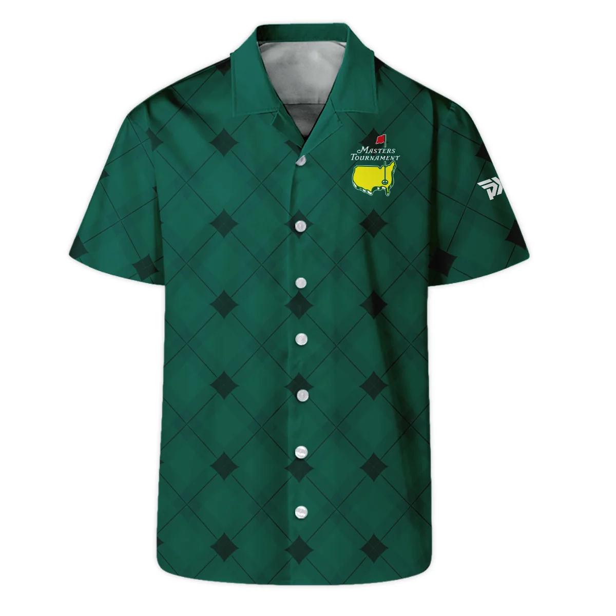 Golf Masters Tournament Green Argyle Pattern Hawaiian Shirt Style Classic Oversized Hawaiian Shirt