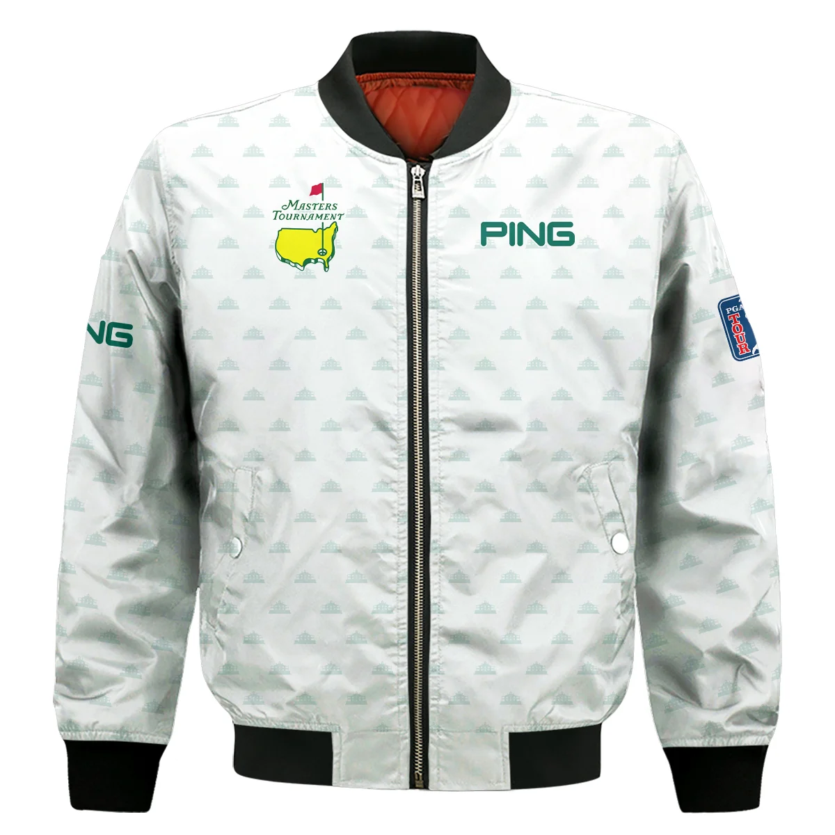 Golf Masters Tournament Ping Unisex Sweatshirt Cup Pattern White Green Golf Sports All Over Print Sweatshirt