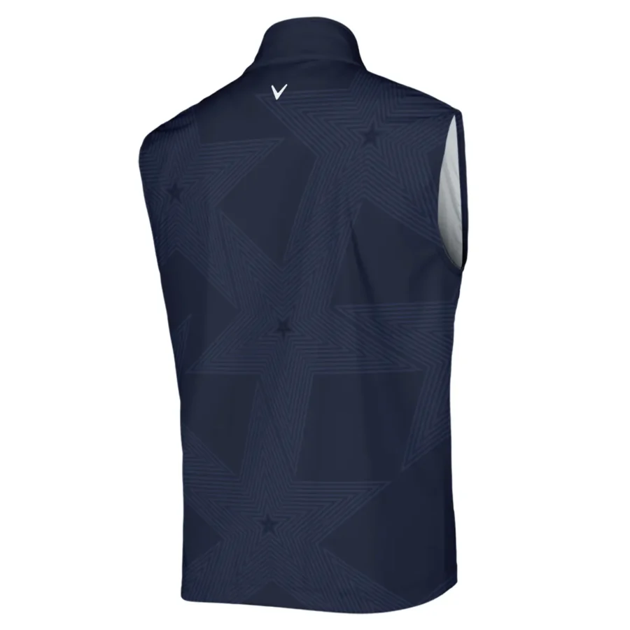 Golf Navy Color Star Pattern 124th U.S. Open Pinehurst Callaway Sleeveless Jacket Style Classic