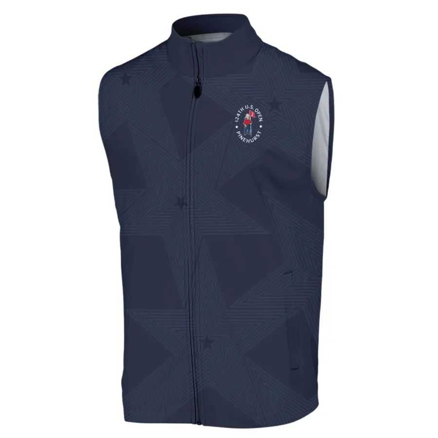 Golf Navy Color Star Pattern 124th U.S. Open Pinehurst Ping Sleeveless Jacket Style Classic