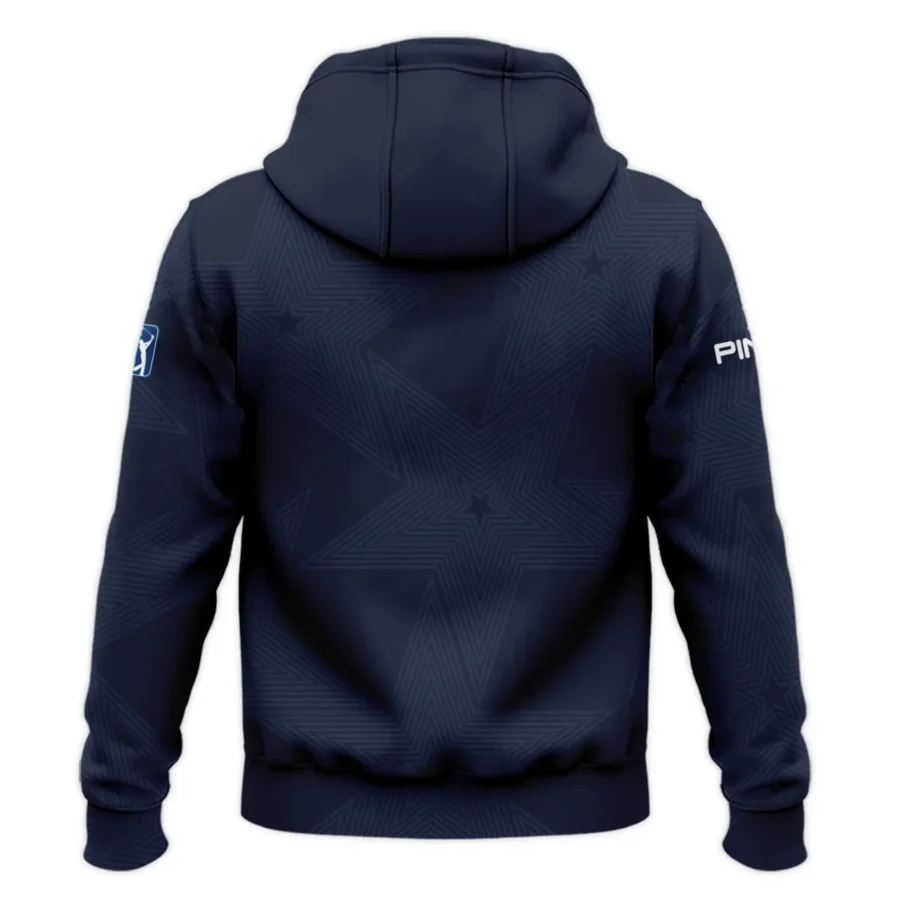 Golf Navy Color Star Pattern 124th U.S. Open Pinehurst Ping Zipper Hoodie Shirt Style Classic