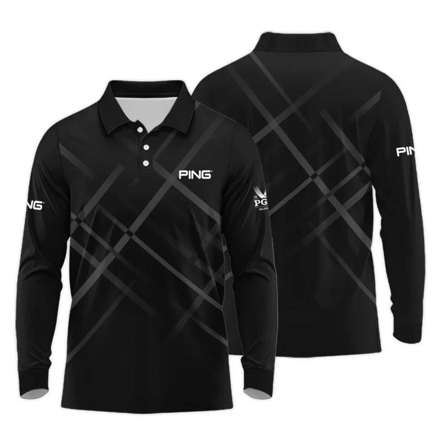 Golf Pattern 2024 PGA Championship Valhalla Ping Long Polo Shirt Style Classic