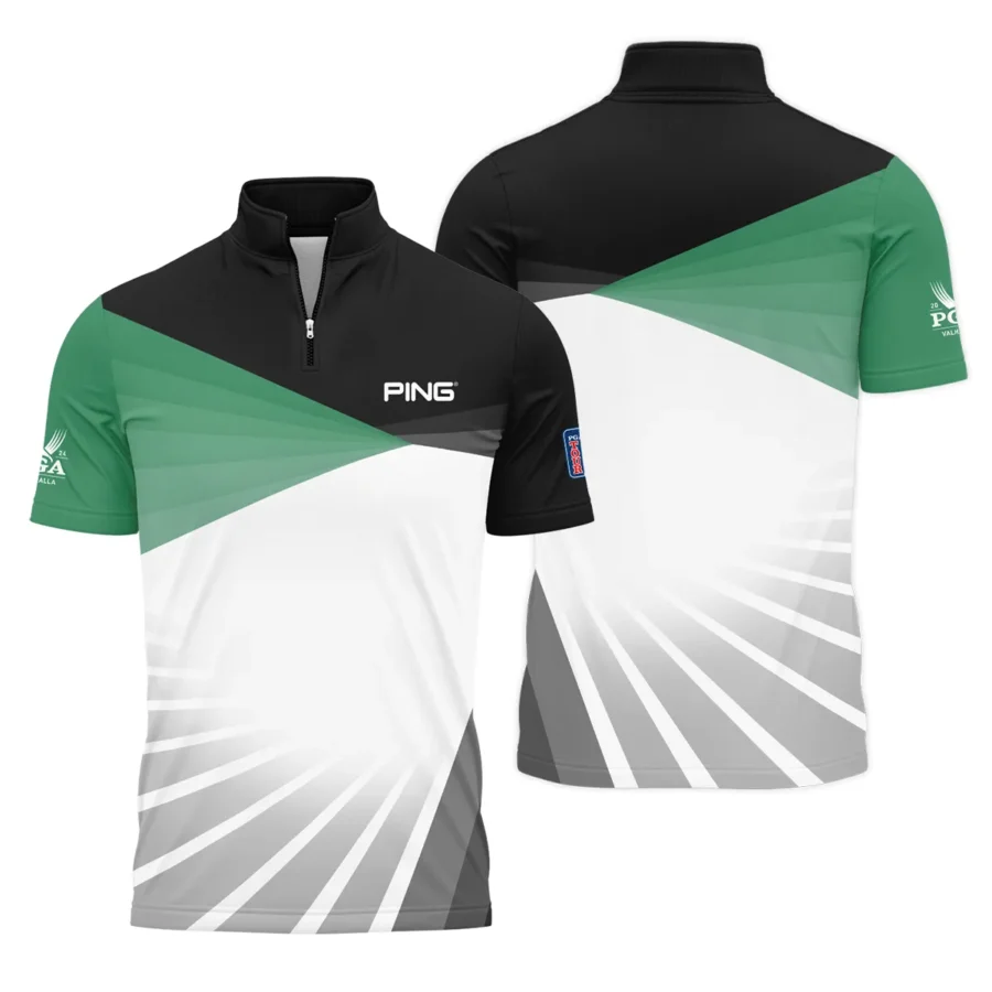 Golf Pattern 2024 PGA Championship Valhalla Ping Quarter-Zip Polo Shirt