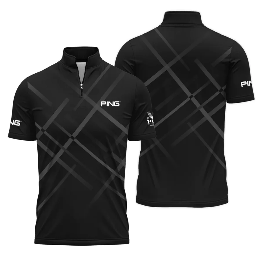 Golf Pattern 2024 PGA Championship Valhalla Ping Quarter-Zip Polo Shirt