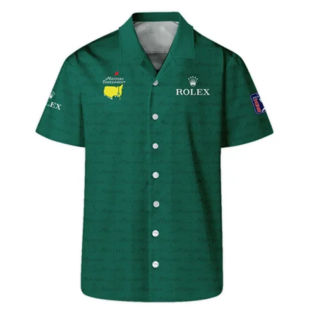 Golf Pattern Cup Green Masters Tournament Rolex Polo Shirt Style Classic Polo Shirt For Men
