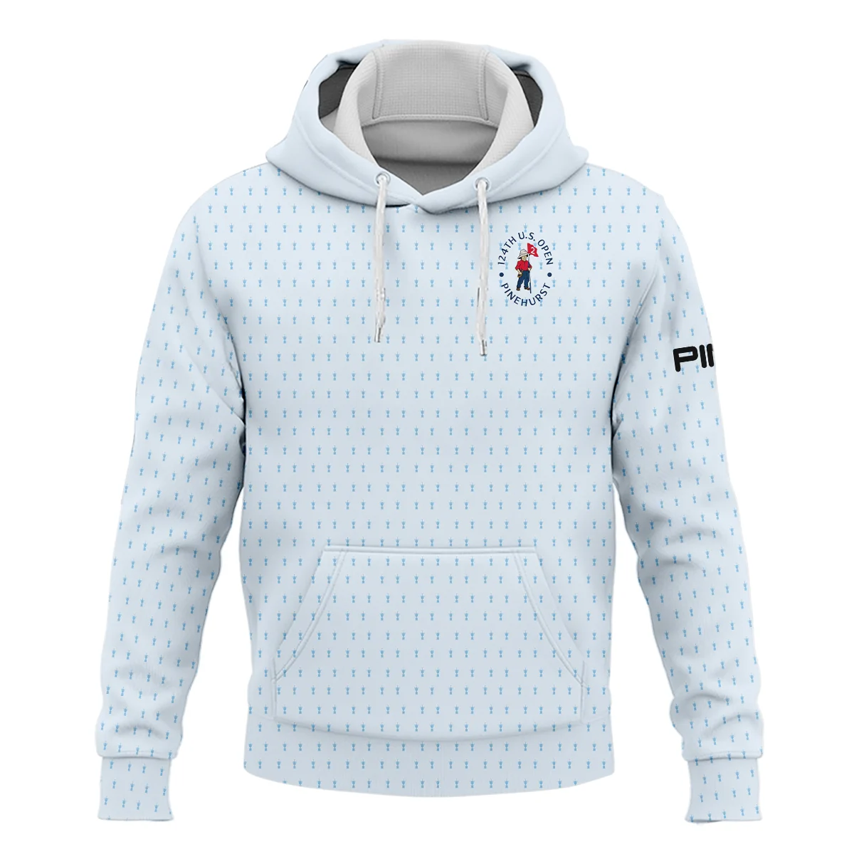 Golf Pattern Cup Light Blue Green 124th U.S. Open Pinehurst Ping Hoodie Shirt Style Classic Hoodie Shirt