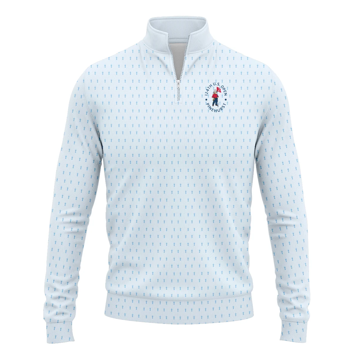 Golf Pattern Cup Light Blue Green 124th U.S. Open Pinehurst Unisex Sweatshirt Style Classic Sweatshirt