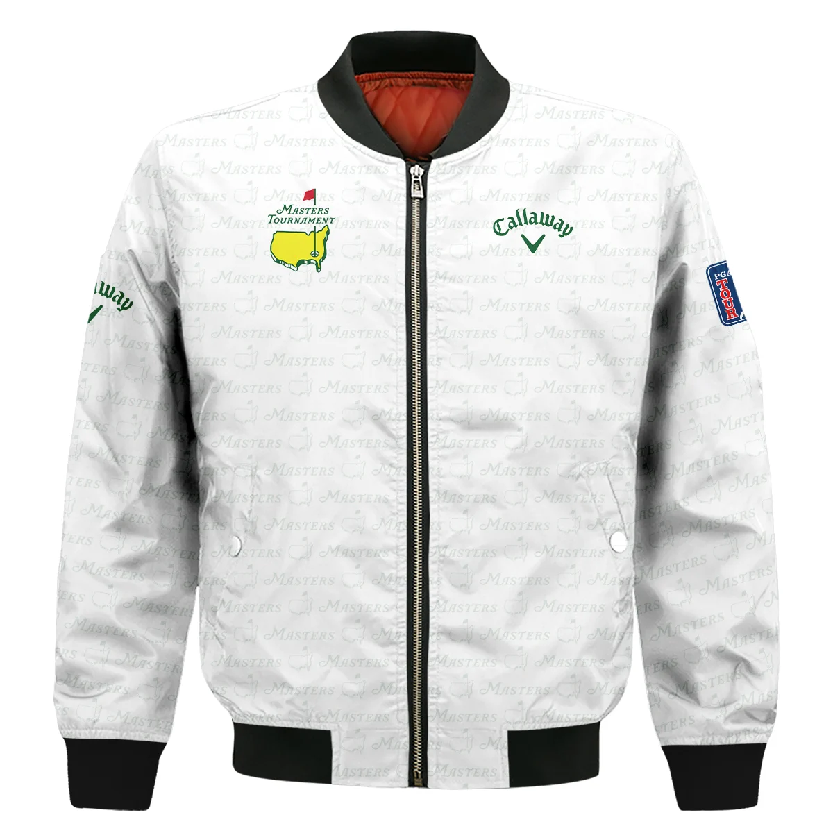 Golf Pattern Cup White Mix Green Masters Tournament Callaway Bomber Jacket Style Classic Bomber Jacket