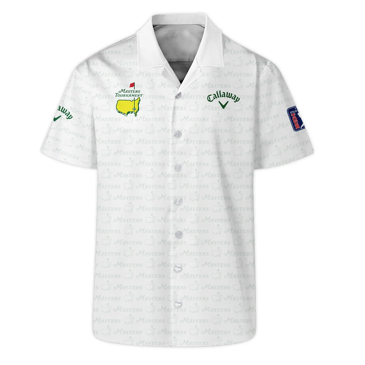 Golf Pattern Cup White Mix Green Masters Tournament Callaway Hawaiian Shirt Style Classic Oversized Hawaiian Shirt