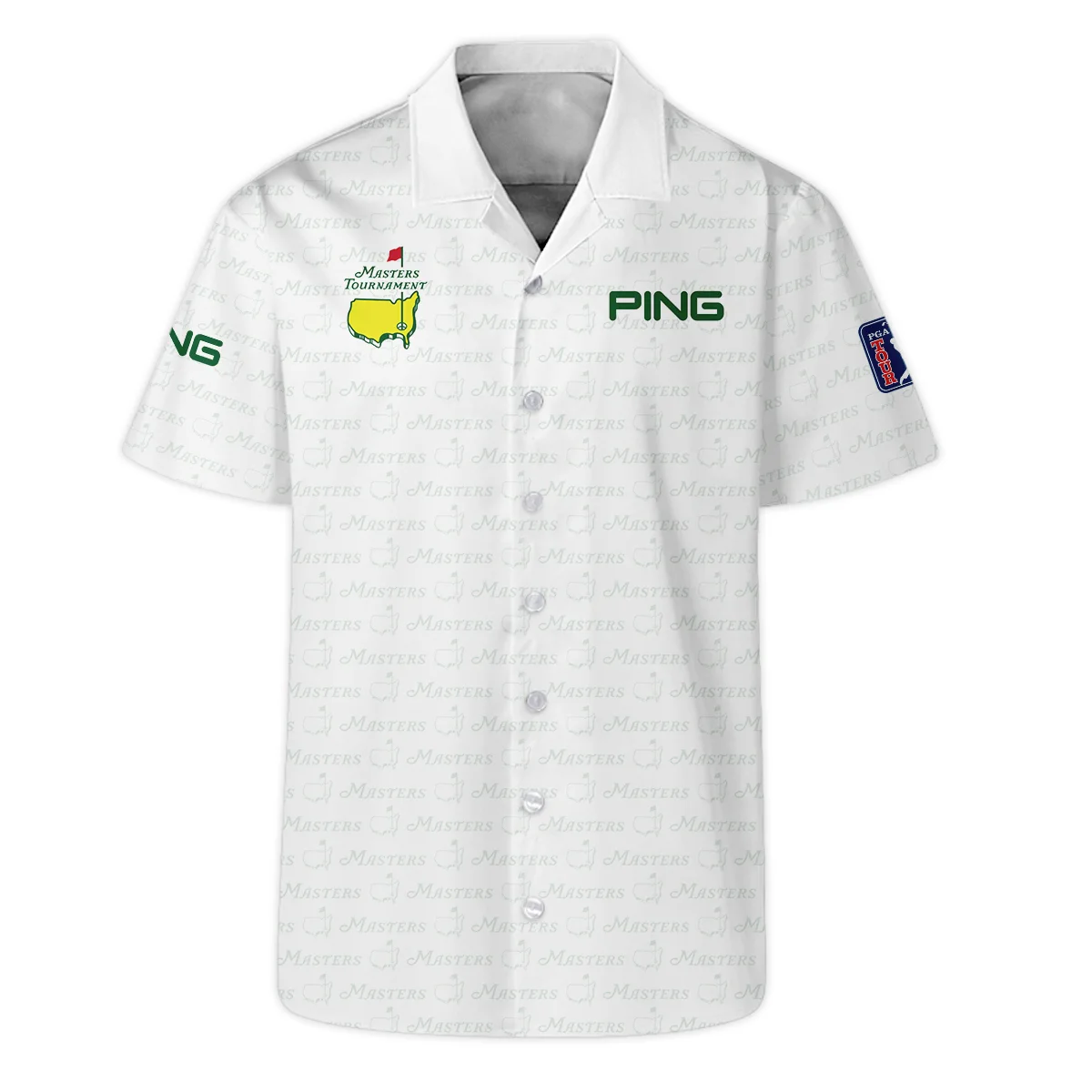 Golf Pattern Cup White Mix Green Masters Tournament Ping Hawaiian Shirt Style Classic Oversized Hawaiian Shirt