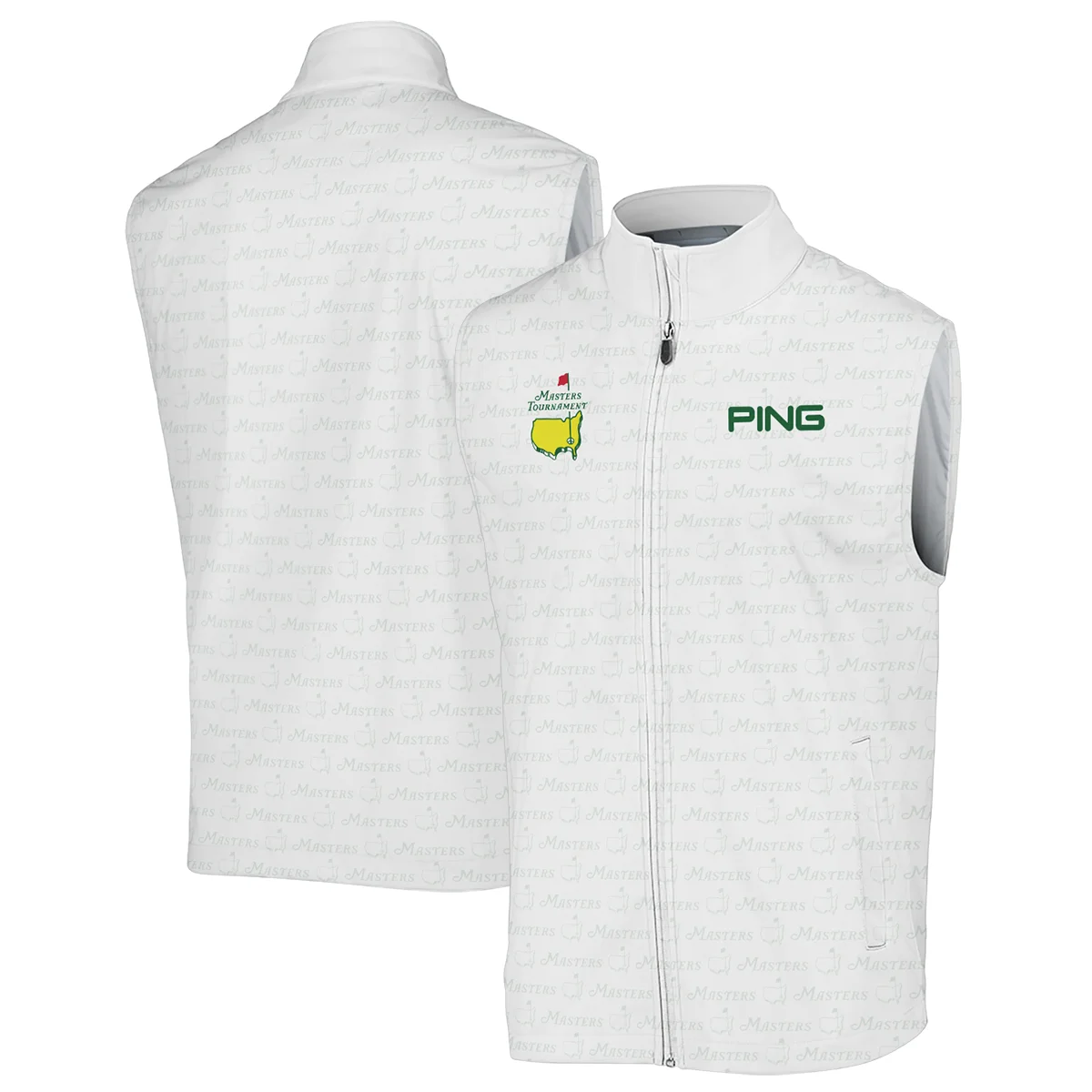 Golf Pattern Cup White Mix Green Masters Tournament Ping Sleeveless Jacket Style Classic Sleeveless Jacket