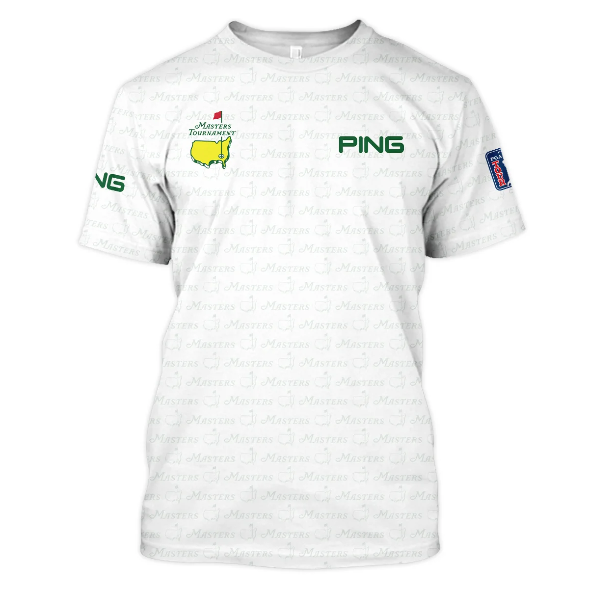 Golf Pattern Cup White Mix Green Masters Tournament Ping Vneck Polo Shirt Style Classic Polo Shirt For Men