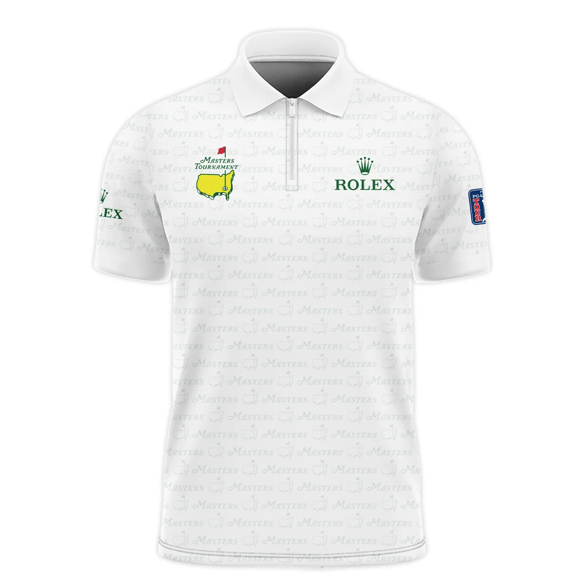 Golf Pattern Cup White Mix Green Masters Tournament Rolex Vneck Long Polo Shirt Style Classic Long Polo Shirt For Men