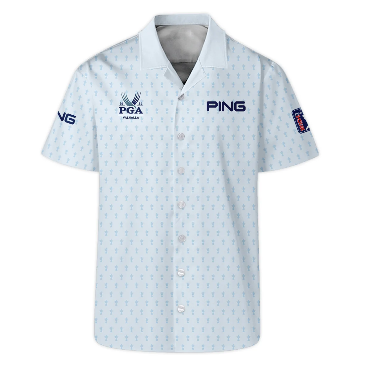 Golf Pattern Cup White Mix Light Blue 2024 PGA Championship Valhalla Ping Hoodie Shirt Style Classic Hoodie Shirt