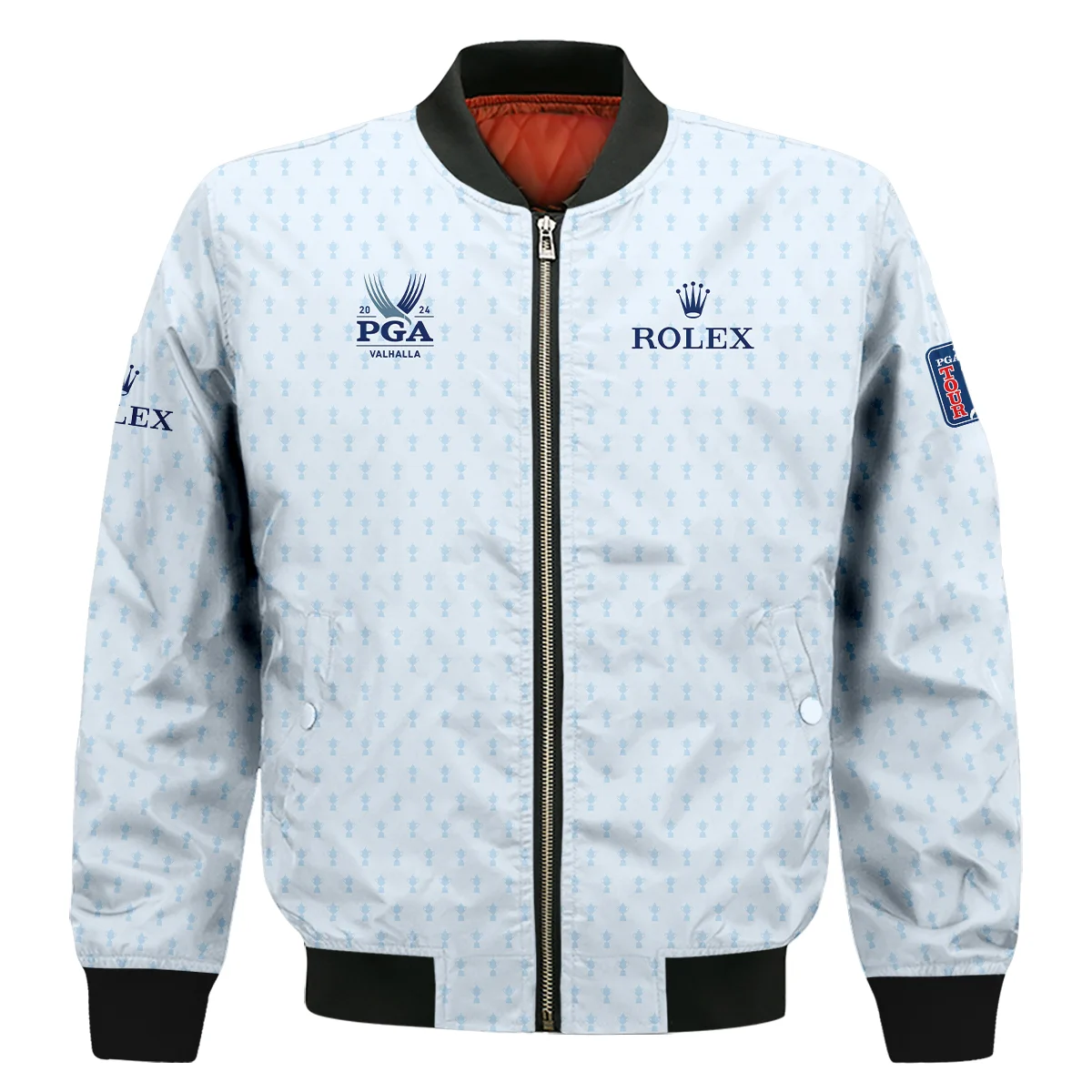 Golf Pattern Cup White Mix Light Blue 2024 PGA Championship Valhalla Rolex Sleeveless Jacket Style Classic Sleeveless Jacket