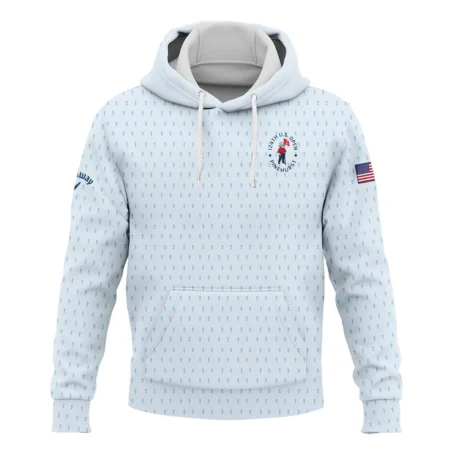 Golf Pattern Light Blue Cup 124th U.S. Open Pinehurst Callaway Hoodie Shirt Style Classic