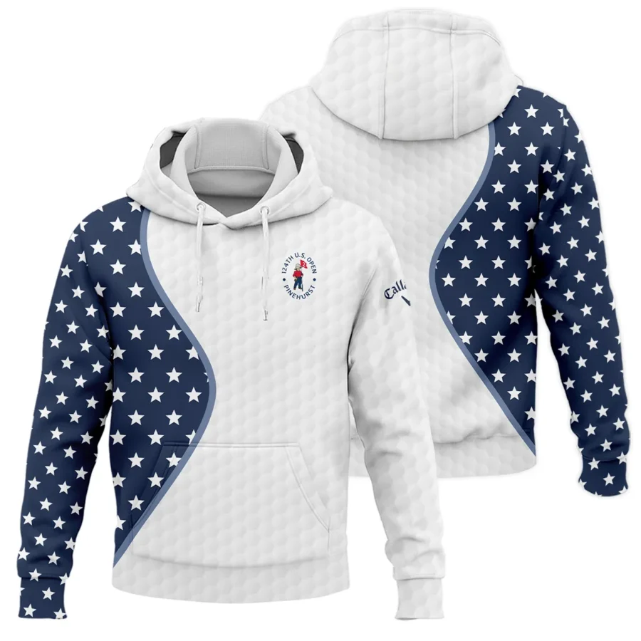 Golf Pattern Light Blue Cup 124th U.S. Open Pinehurst Callaway Hoodie Shirt Style Classic